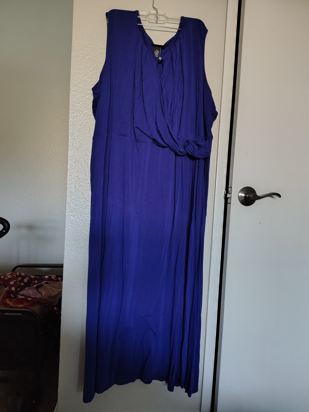 Sleeveless Royal Blue Maxi Dress